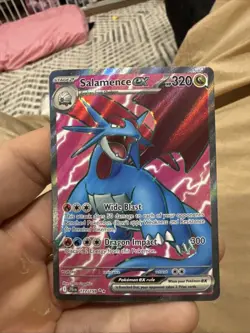 Pokemon Journey Together Salamence Ex Secret Rare 177/159. - Image 1