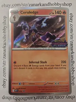 Pokemon Ceruledge MEP 014 Black Star Promo LP - Image 1
