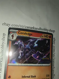 Pokemon Ceruledge MEP 014 Black Star Promo LP - Image 4