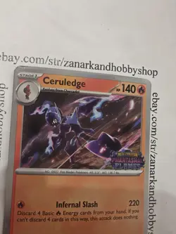 Pokemon Ceruledge MEP 014 Black Star Promo LP - Image 5