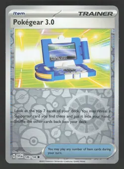 Pokegear 3.0 186/198 Reverse Holo Pokemon TCG Scarlet & Violet NM - Image 1