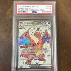 Pokemon TCG Charizard EX Premium Collection #161 Black Star Promo PSA 4 - Image 1