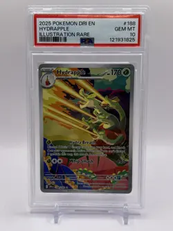 2025 POKEMON DRI EN-DESTINED RIVALS ILLUSTRATION RARE #188 HYDRAPPLE PSA 10 - Image 1