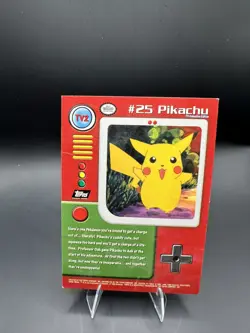 Topps Pokemon TV Animation Edition Series 1 Holo Foil TV2 Pikachu CREASE - Image 2