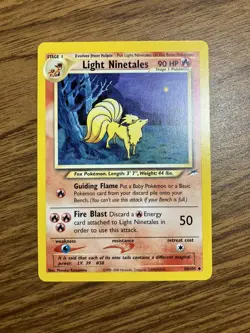 Pokemon Light Ninetales 50/105 Neo Destiny Uncommon Unlimited WOTC - Image 1