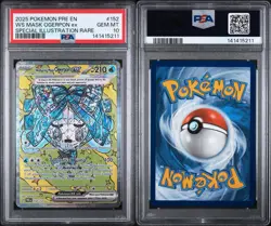 2025 POKEMON PRISMATIC EVOLUTIONS #152 WS MASK OGERPON EX PSA 10 - Image 3