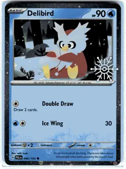 Delibird (Holiday Calendar) 046/193 Holo Products Pokemon NM - Image 1