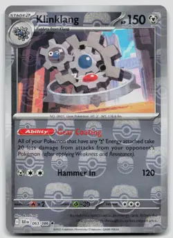 Klinklang 063/086 Black Bolt Master Ball Pokemon NM - Image 1