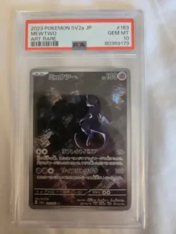 2023 Pokemon Japanese SV2a - Pokemon 151 Art Rare - Mewtwo #183 PSA 10 Gem Mt - Image 1