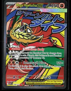Mega Hawlucha ex 268/217 Mega Attack Rare Ascended Heroes Pokemon NM - Image 1