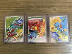Pokemon First Partner Illustration Collection MEP Bulbasaur Charmander Squirtle - Image 1