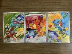 Pokemon First Partner Illustration Collection MEP Bulbasaur Charmander Squirtle - Image 2