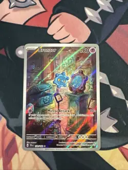 Bronzor 170/162 Sv05: Temporal Forces Holo Illustration Rare Pokemon TCG - NM - Image 1