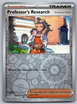 Pokemon Journey Together - Reverse Holo Professor's Research 155 - Image 1