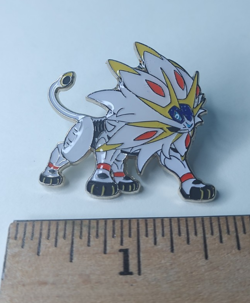 Pokemon Solgaleo 1.5” Enamel Pin Official 2016 Collector's Edition Series - Image 1