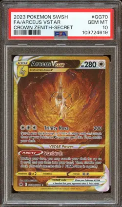 PSA 10 ARCEUS VSTAR ALT ART GG70/GG70 CROWN ZENITH 2023 POKEMON TCG - Image 1