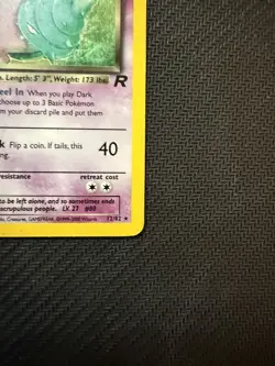 Pokemon Dark Slowbro Holo - HP - 12/82 Team Rocket WOTC 1999-2000 - Unlimited - Image 3