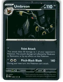 Umbreon 059/131 COSMO Holo Rare Prismatic Evolutions Pokemon Holo Near Mint - Image 1