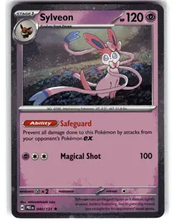 Sylveon 040/131 COSMO Holo Rare Prismatic Evolutions Pokemon Near Mint - Image 1
