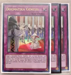 3x Dogmatika Genesis 1st Edition Ultra Rare MP22-EN039 Yu-Gi-Oh! - Image 1