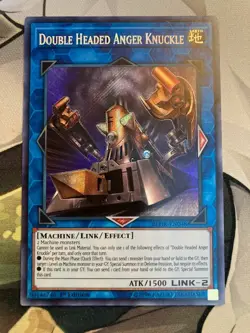 Yugioh! Double Headed Anger Knuckle - 1st Ed Secret Rare - BLHR-EN048 - NM - Image 1