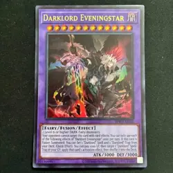 YuGiOh Darklord Eveningstar (Asian English) BPRO-AE036, Ultra Rare not Secret EN - Image 1