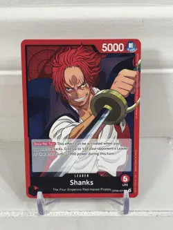 SHANKS OP09-001 Emperors in the New World Leader One Piece TCG Near Mint - Image 1