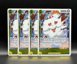 4x Zeus OP11-106 R One Piece TCG English Playset Near Mint - Image 1