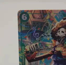 Bandai One Piece Brook OP15-032 Super Rare Foil Alt Art 6 Cost 6000 Power - Image 2