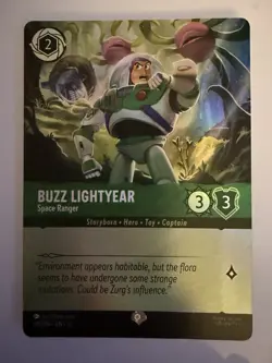 Disney Buzz Lightyear-Space Ranger Character Lorcana 211/204 wilds unknown foil - Image 1