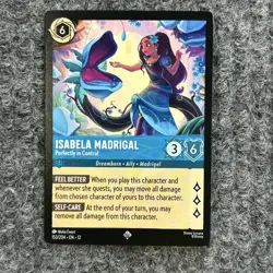 Disney Lorcana Wilds Unknown Isabela Madrigal 153/204 Super Rare Near Mint - Image 1