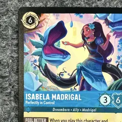 Disney Lorcana Wilds Unknown Isabela Madrigal 153/204 Super Rare Near Mint - Image 3