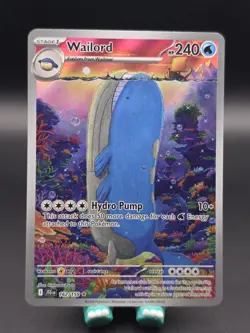 Wailord 162/159 Journey Together Illustration Rare NM Pokemon Card TCG - Image 1