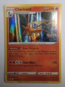 Pokemon Go Charizard Holo Rare TCG Card 010/078 Pokemon - Image 1