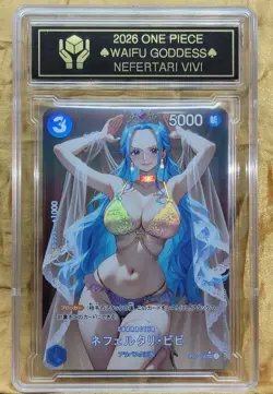 NEFERTARI VIVI Waifu Goddess Prismatic Refractor Card CUSTOM MADE Black label - Image 1