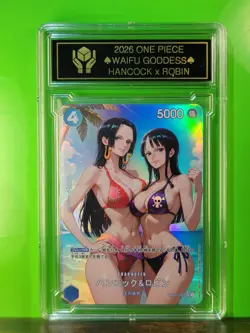 BOA HANCOCK x NICO ROBIN Waifu Goddess Card CUSTOM MADE Black Label - Image 1