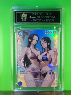 BOA HANCOCK x NICO ROBIN Waifu Goddess Card CUSTOM MADE Black Label - Image 4