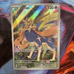 Pokemon TCG Zacian 100/094 Me02: Phantasmal Flames Illustration Rare Holo Card - Image 2
