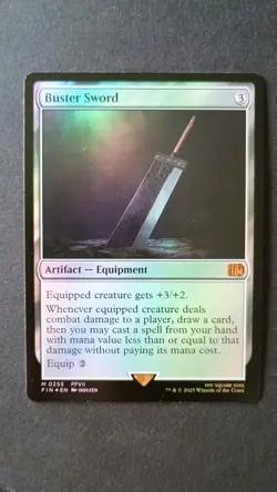 Buster Sword Final FantasyxMTG Foil M 0255 - Image 1