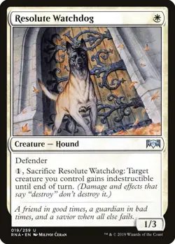 NM Resolute Watchdog, MTG, Ravnica Allegiance, Magic the Gathering, 19 - Image 1