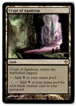 MTG Crypt of Agadeem - Zendikar Heavily Played English - Image 1