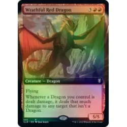 FOIL WRATHFUL RED DRAGON (EXTENDED ART) Commander Legends: Battle For Baldur's G - Image 1