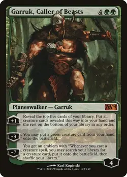 Garruk, Caller of Beasts - Foil M14 LP MTG - Image 1