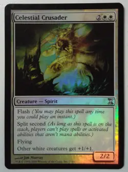 Celestial Crusader *FOIL Uncommon* Magic MtG x1 Time Spiral SP - Image 1
