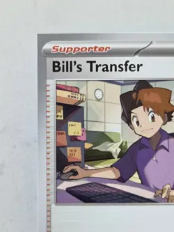 Pokemon TCG SV151 Bill's Transfer 156/165 Uncommon ** Square Miscut ERROR** - Image 3