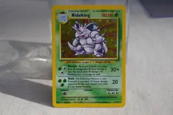 Pokemon Nidoking 11/102 Base Set Holo Rare WOTC 1999 - Image 1