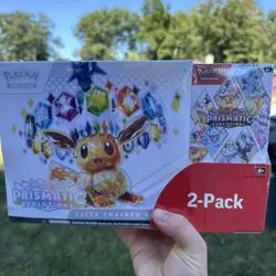 Pokemon Prismatic Evolutions 2-Pack Elite Trainer Box and Booster Bundle Sealed - Image 1