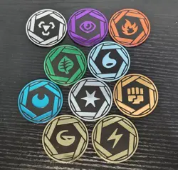 Official Pokemon 151 Mini-Tin Jumbo Energy Coins Complete Set - Image 1