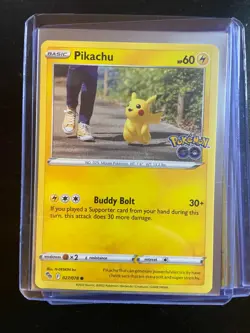Pokemon TCG Pikachu Pokemon Go 027/078 Regular Common H1 - Image 1