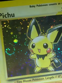 Pokemon Pichu 12/111 Neo Genesis Holo Rare 🌀SWIRL🌀 - Image 5